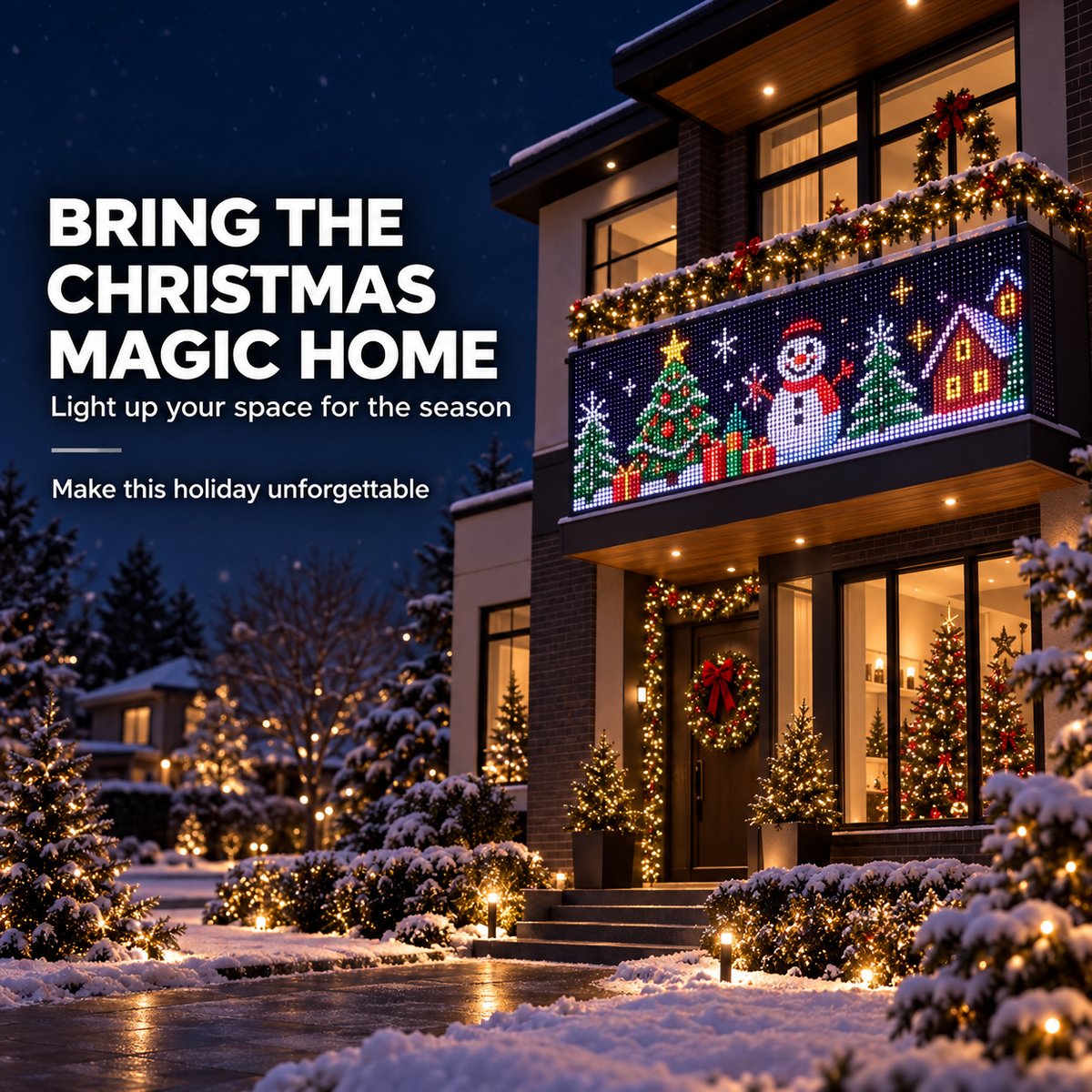 🎄 Smart Animated Pixel Lights | Dynamic Christmas Lighting for Indoor & Outdoor Décor ✨