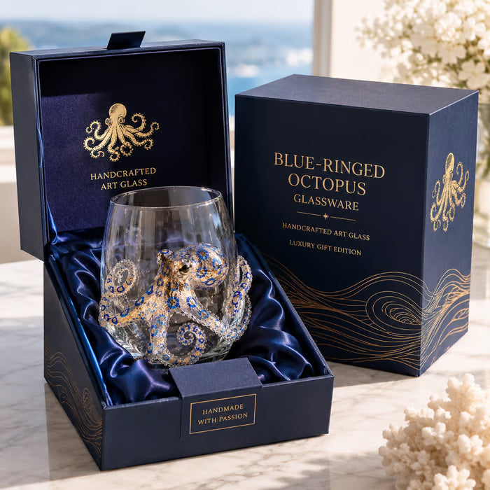 š„Last Day 49% OFF-šArtisanal Blue Ringed Octopus Glassware