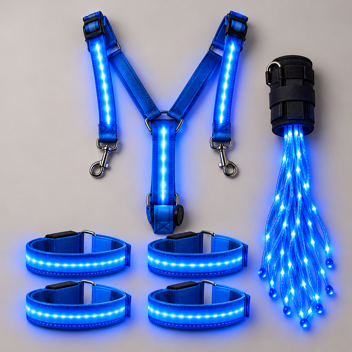 🏇LED Horse Night Riding Lights – Full-Body Glow Kit with Enhanced Visibility & 12 Lighting Modes✨