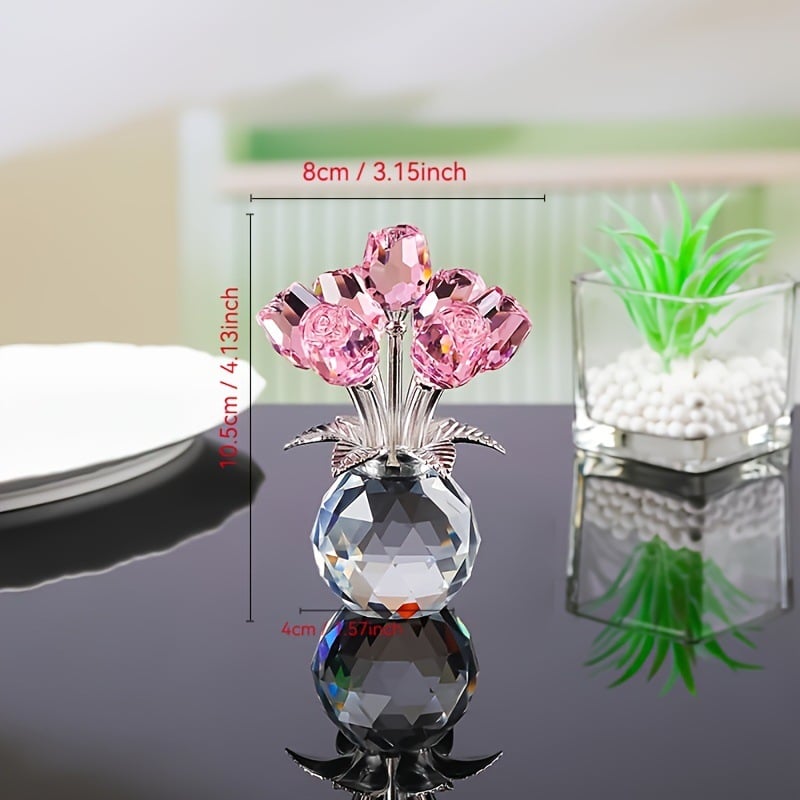 ๐บHot Sale 49% OFF-Crystal Colorful Rose Flower Vase