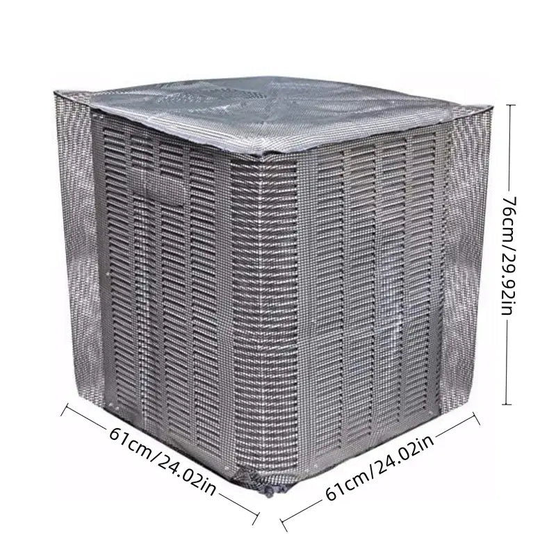 ⏳ Last day to save 49%-❄️ Heavy-Duty Mesh AC Cover – All-Season Outdoor Protection