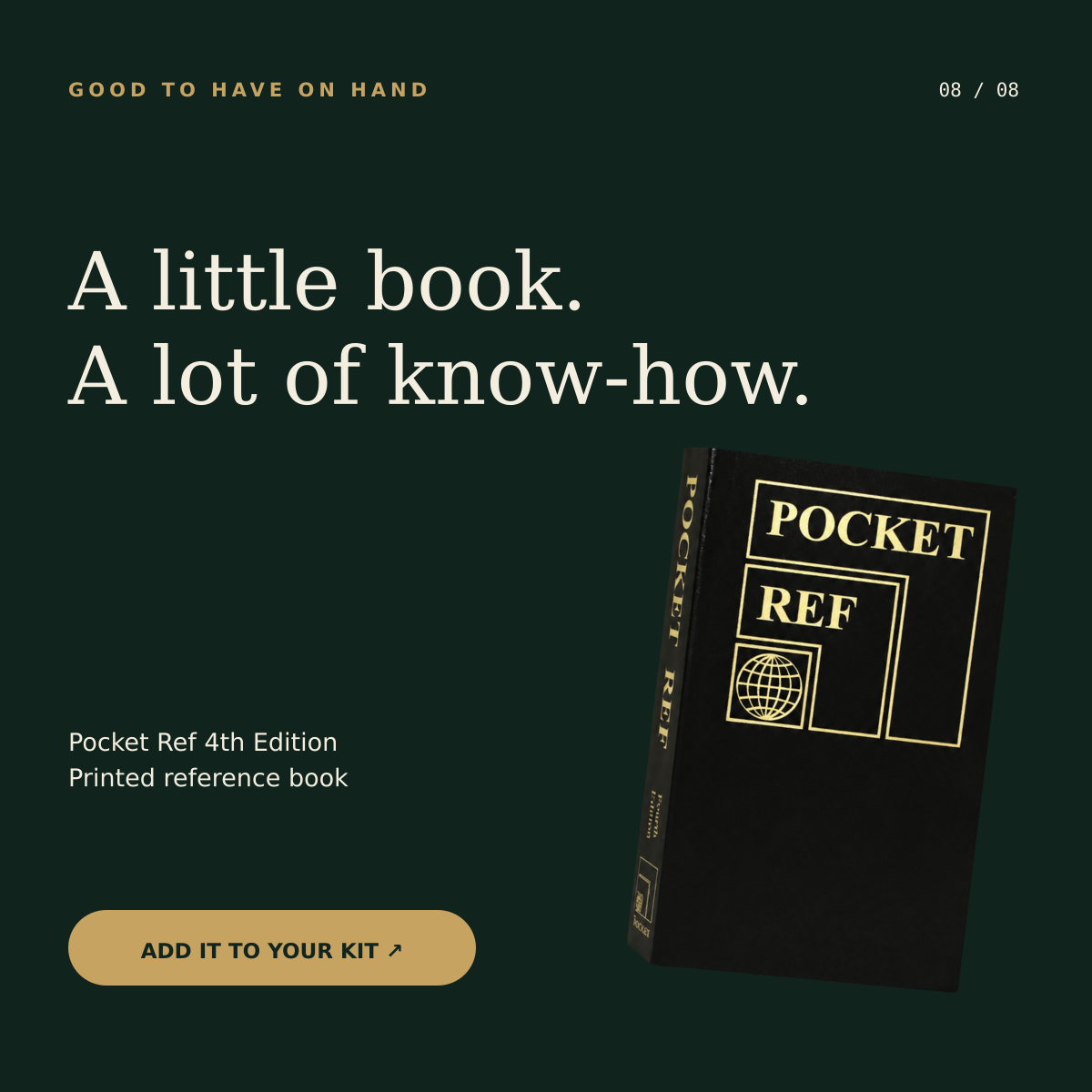 Pocket Ref 4th Edition | 864-Page Portable Reference Book