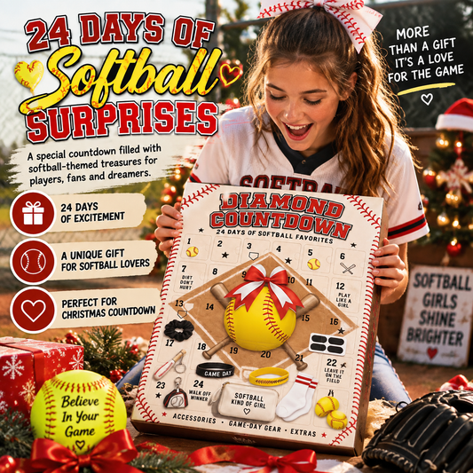 🥎 Softball Advent Calendar 2026 | 24 Days of Christmas Surprises | The Perfect Gift for Softball Players 🎄