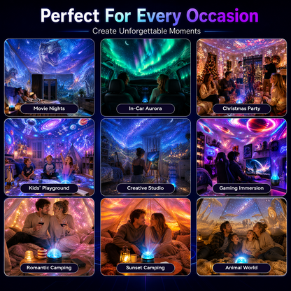 🌌 360° Galaxy Star Projector – Transform Your Room Into a Dreamy Universe ✨