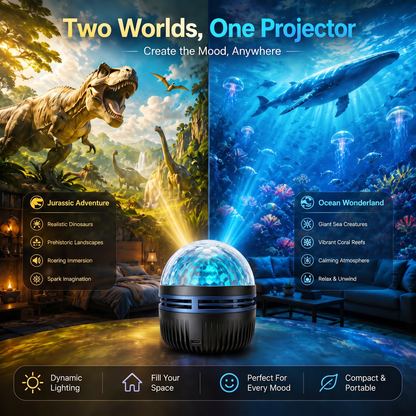🌌 360° Galaxy Star Projector – Transform Your Room Into a Dreamy Universe ✨