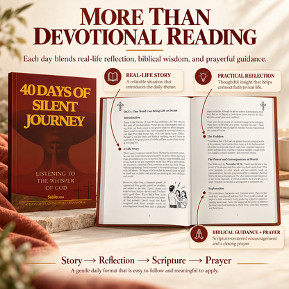 ✝️ 40-Day Christian Devotional Book – Daily Scripture, Prayer & Reflection for Spiritual Growth