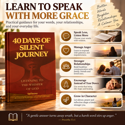 ✝️ 40-Day Christian Devotional Book – Daily Scripture, Prayer & Reflection for Spiritual Growth