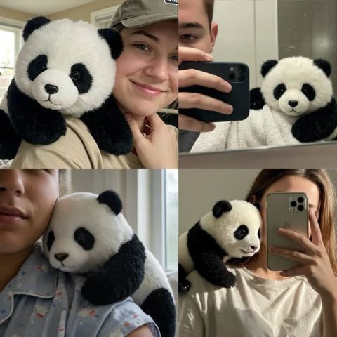 🐼 Lifelike Cuddle Panda – Soft Moving Plush Companion