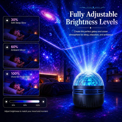🌌 360° Galaxy Star Projector – Transform Your Room Into a Dreamy Universe ✨