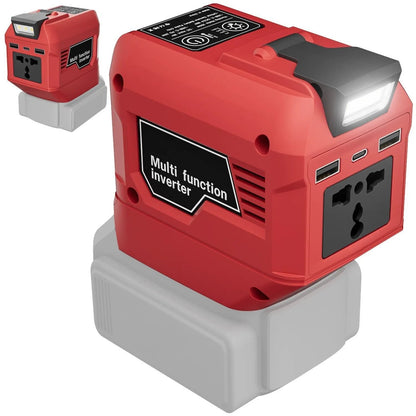 🔋🔥250W Portable Power Inverter – Turn 18V–21V Tool Batteries Into 220V AC Power
