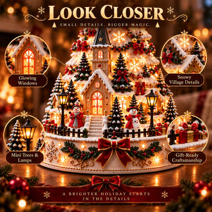 🎄 Christmas Village Projection Light | 4 Festive Village Scenes | Magical Holiday Tabetop lDécor ✨