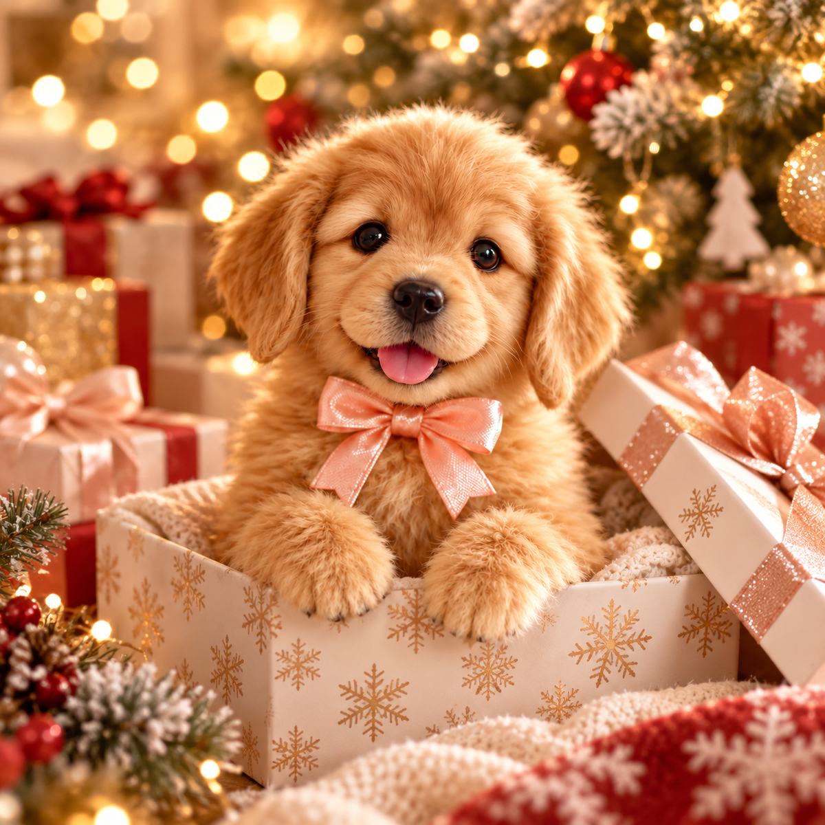 ⏰49 OFF TODAY🎁 Realistic Robotic Golden Retriever Puppy – The Adorable Christmas Surprise 🐶✨