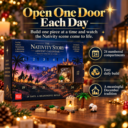 ✝️🎄 24-Day Nativity Advent Calendar – Build Your Own Magical Christmas Village! 🏠✨