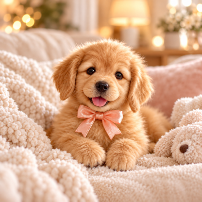⏰49 OFF TODAY🎁 Realistic Robotic Golden Retriever Puppy – The Adorable Christmas Surprise 🐶✨