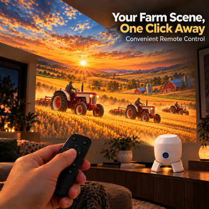 🚜 Tractor Adventure Room Projector | Farm Scenes for Walls & Ceilings