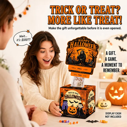 👻Trick or Treat Pull Box – Halloween Cash & Gift Surprise
