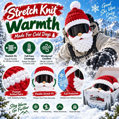 🎅 The Christmas Ski Mask Everyone Notices – 3D Festive Knit Cover