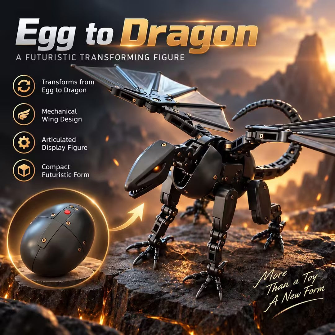 ⏳Last Day 50% OFF|🐉DragonMorph – Egg to Dragon Transforming Mechanical Toy🥚