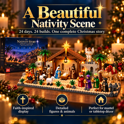 ✝️🎄 24-Day Nativity Advent Calendar – Build Your Own Magical Christmas Village! 🏠✨