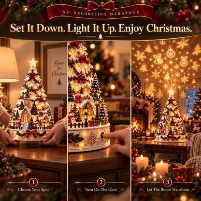 ⏳ Last day to save 49% –🎅 MerryRealm Christmas Village Lightscape Tree