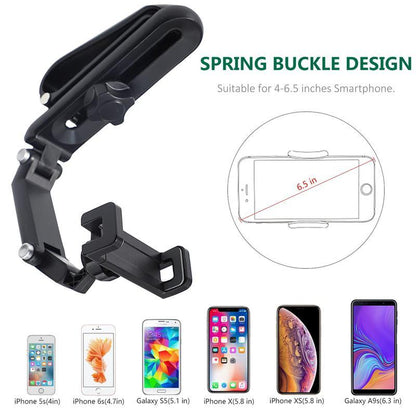 🚗📱 1080° Rotating Car Sun Visor Phone Holder – Adjustable Hands-Free Phone Mount ✨