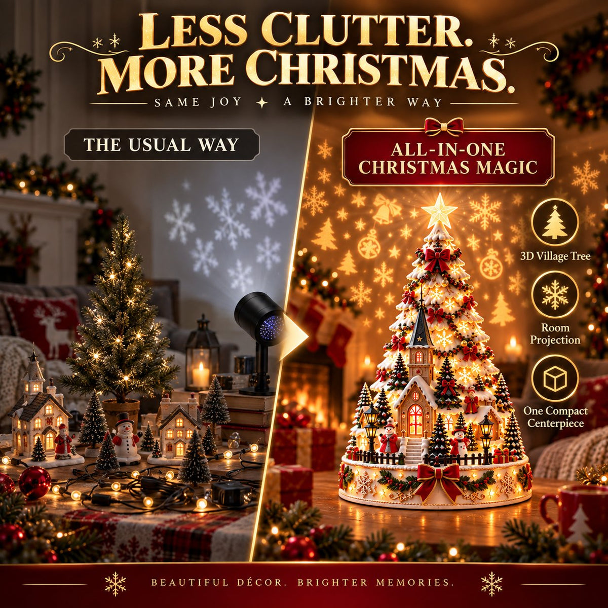 ⏳ Last day to save 49% –🎅 MerryRealm Christmas Village Lightscape Tree