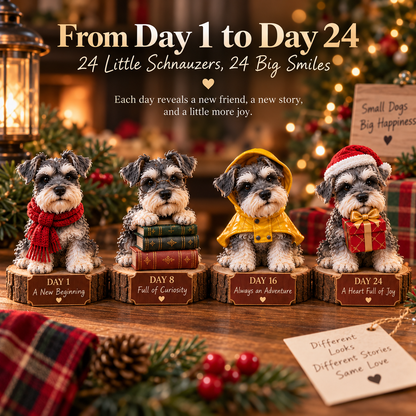 🐶24 Days of Schnauzer Love – A Little Bearded Friend Every Day