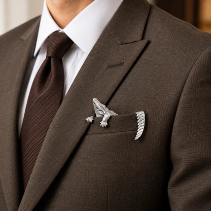 ✨ Luxury Sculpted Animal Brooch – Premium Statement Piece for Men & Women’s Suits & Blazers