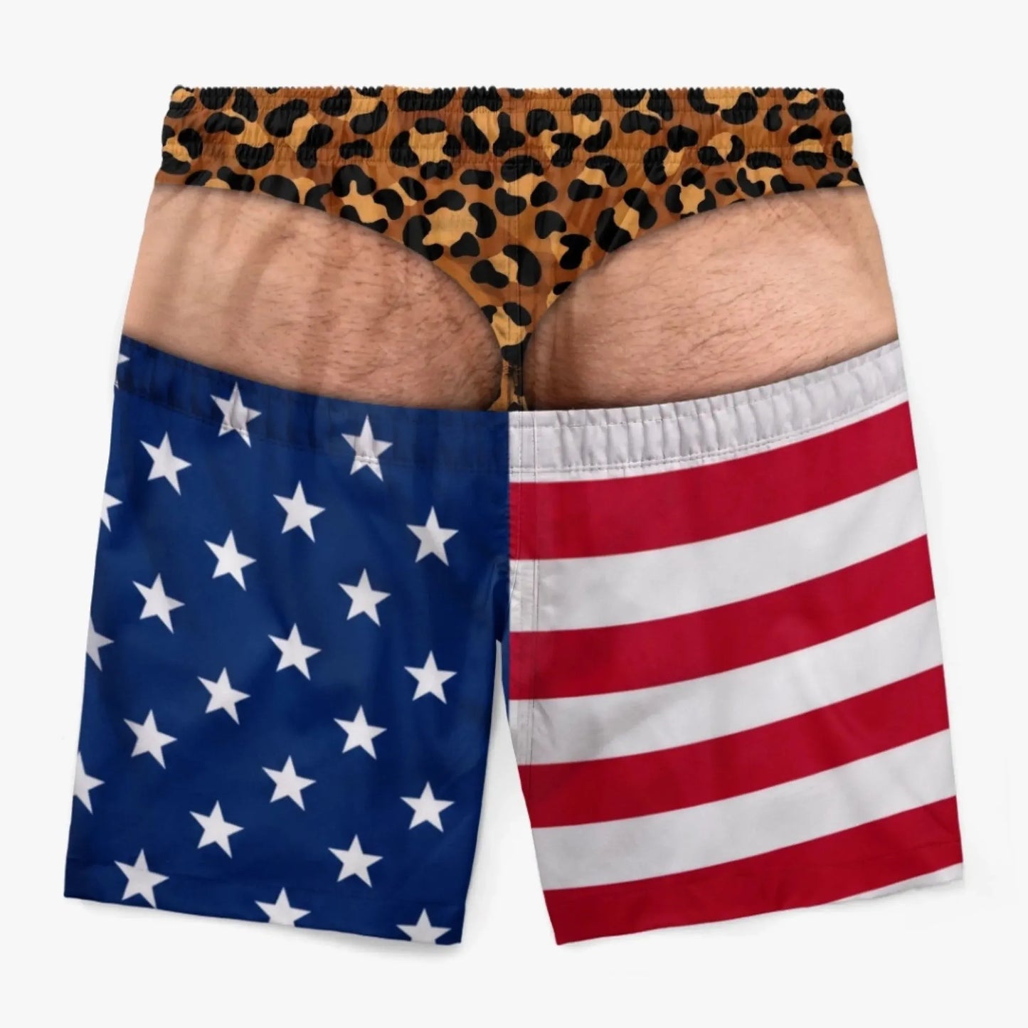 🔥Funny Patriotic Wide Load Swim Trunks for Men
