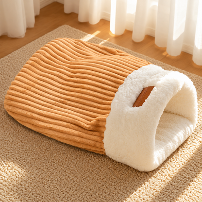 🐾☁️ Cozy Cave Dog Bed – A Soft & Snuggly Hideaway for Your Furry Friend! 🐶❤️