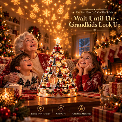 🎄 Christmas Village Projection Light | 4 Festive Village Scenes | Magical Holiday Tabetop lDécor ✨