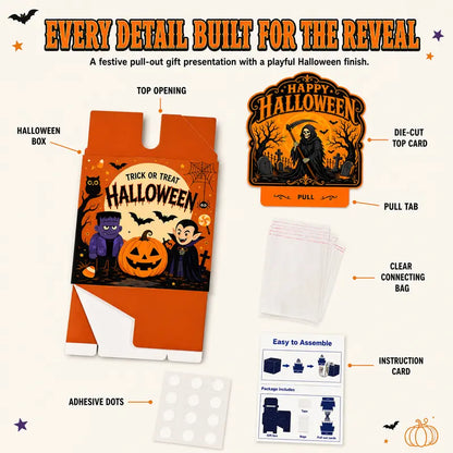 👻Trick or Treat Pull Box – Halloween Cash & Gift Surprise