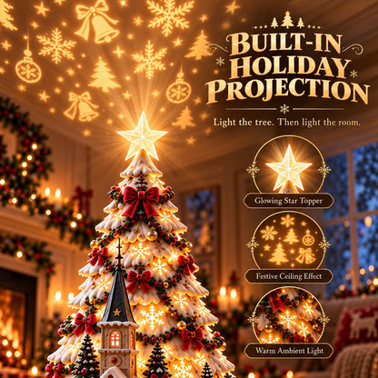 ⏳ Last day to save 49% –🎅 MerryRealm Christmas Village Lightscape Tree