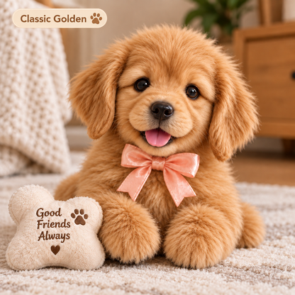⏰49 OFF TODAY🎁 Realistic Robotic Golden Retriever Puppy – The Adorable Christmas Surprise 🐶✨