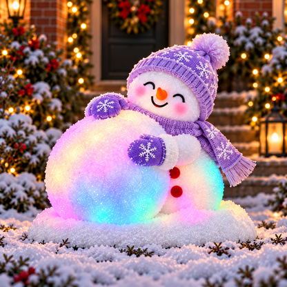 ☃️✨ Light-Up Christmas Snowman Decorations – 4 Adorable Styles to Brighten Your Holiday Garden! 🎄