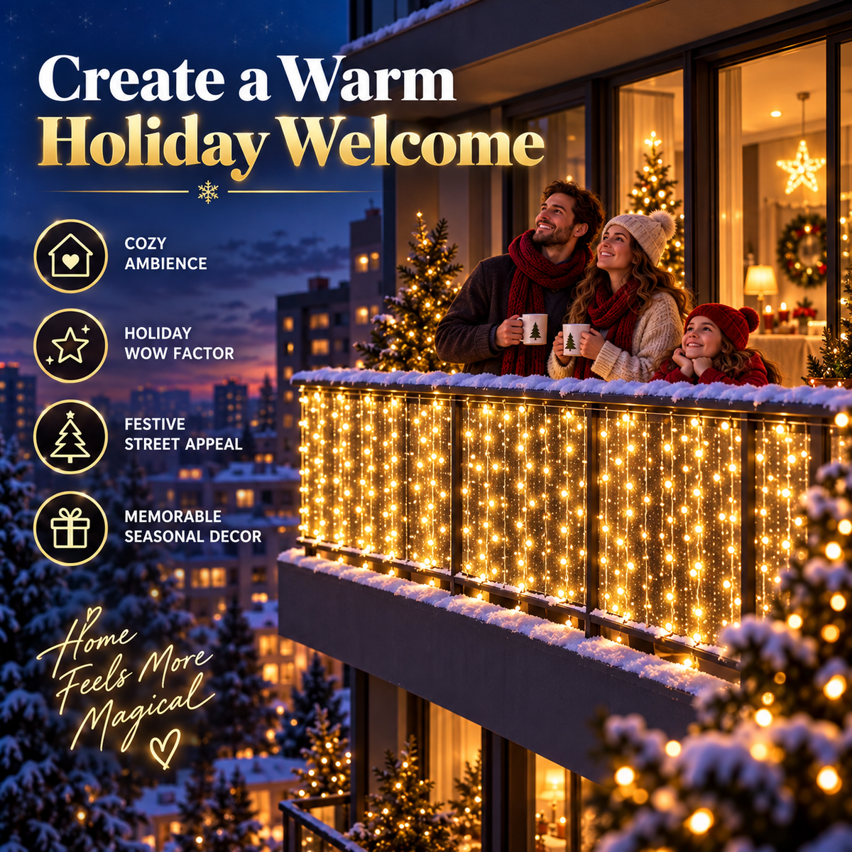 🔥Last day 49% OFF🎅 Smart RGB Pixel Curtain Lights – App-Controlled Animated Holiday Display for Balcony & Window Decor-1.6m*1.6m