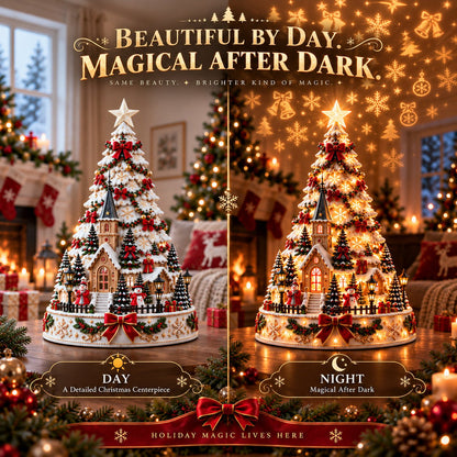 ⏳ Last day to save 49% –🎅 MerryRealm Christmas Village Lightscape Tree