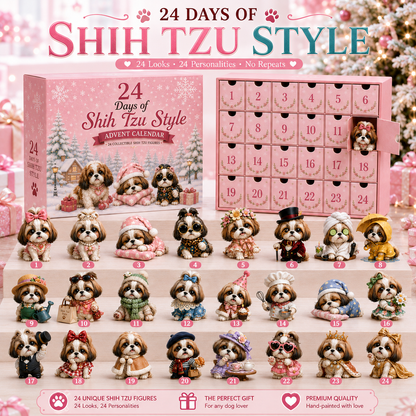 ⏰Limited Stock 50% OFF - 🎀24 Days of Shih Tzu Style Advent Calendar – 24 Unique Shih Tzu Collectibles 🐾