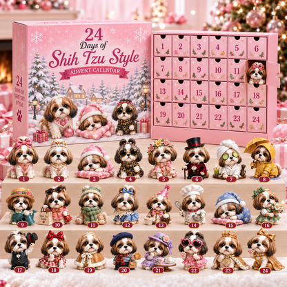 ⏰Limited Stock 50% OFF - 🎀24 Days of Shih Tzu Style Advent Calendar – 24 Unique Shih Tzu Collectibles 🐾