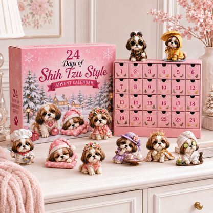 ⏰Limited Stock 50% OFF - 🎀24 Days of Shih Tzu Style Advent Calendar – 24 Unique Shih Tzu Collectibles 🐾
