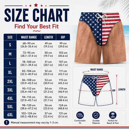 ⚡Men’s Funny Gag Gift Beach Shorts