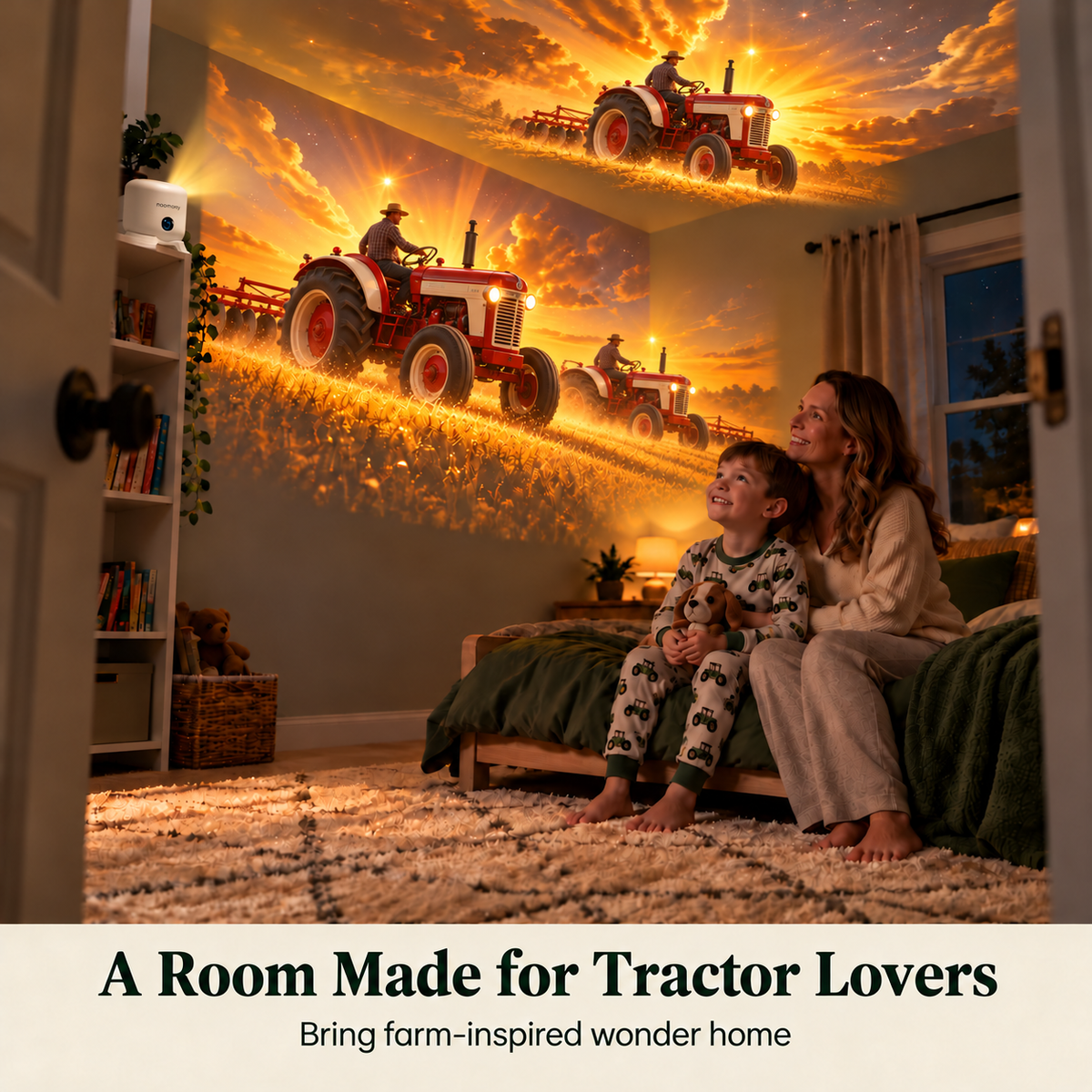 🚜🌾 Farm Adventure Projector – Bring the Tractor & Countryside Magic to Your Walls & Ceiling! ✨🌙