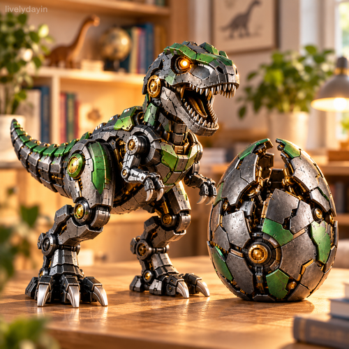 🦖🔥 Transforming T-Rex Robot Egg – Hatch Your Own Mechanical Dinosaur! 🤖✨