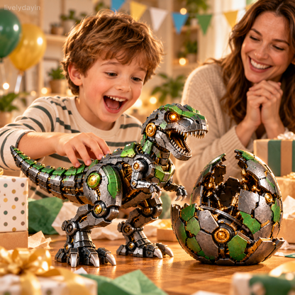 🦖🔥 Transforming T-Rex Robot Egg – Hatch Your Own Mechanical Dinosaur! 🤖✨