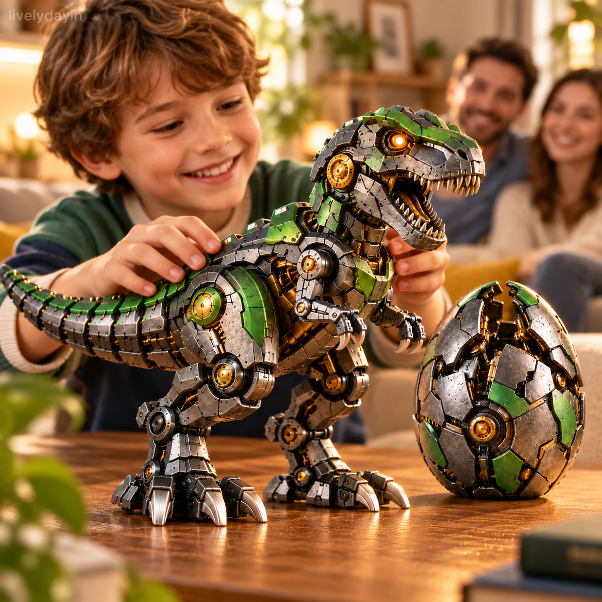 🦖Mechanical T-Rex Egg|🟢From Mysterious Egg to Mighty Robotic Dinosaur
