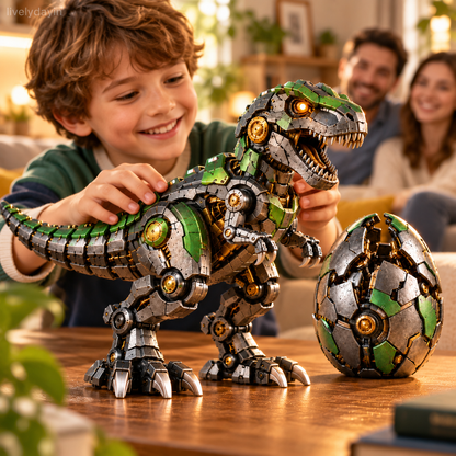 🦖Mechanical T-Rex Egg|🟢From Mysterious Egg to Mighty Robotic Dinosaur