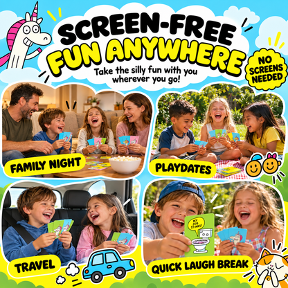🤣 50% OFF Today! ⏳Super Silly Go Fish Card Game for Kids & Family Game Night