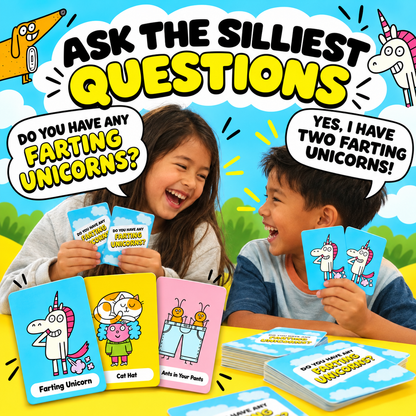 🤣 50% OFF Today! ⏳Super Silly Go Fish Card Game for Kids & Family Game Night