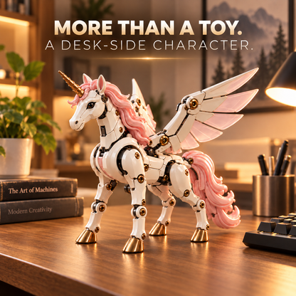 🔥Last Day 60% OFF🦄 2-in-1 Transforming Mechanical Unicorn Egg – Winged Fantasy Figure