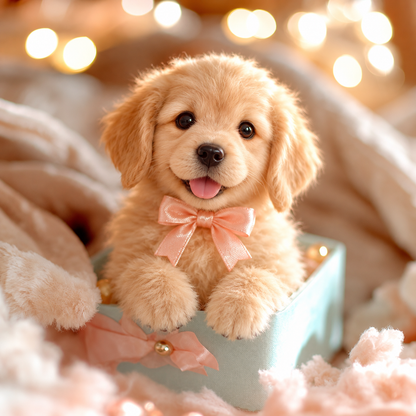 ⏰49 OFF TODAY🎁 Realistic Robotic Golden Retriever Puppy – The Adorable Christmas Surprise 🐶✨
